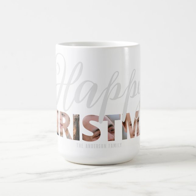 Ladda upp foto i Lycklig-julen Kaffemugg (Center)