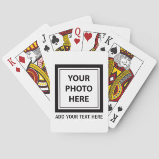 Ladda upp foto och lägg till Bild-text - Anpassa Casinokort