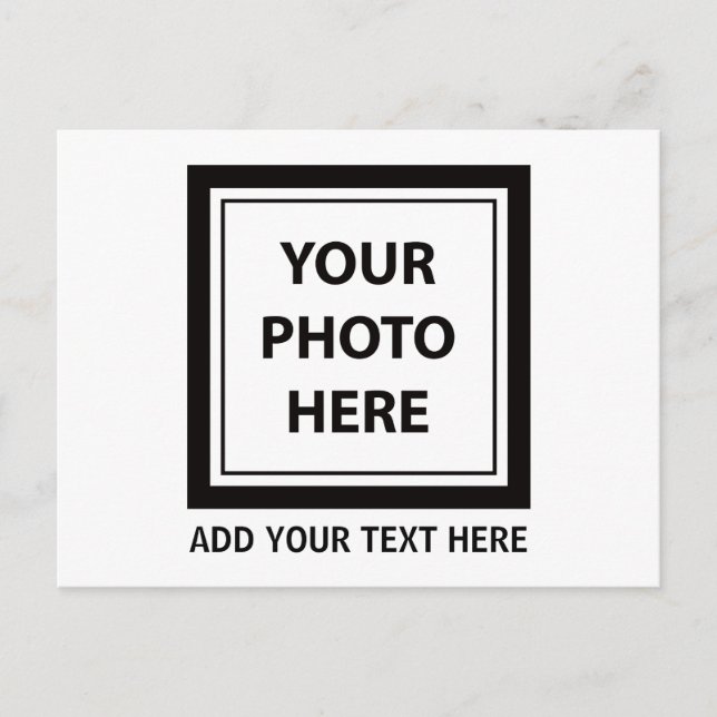 Ladda upp foto och lägg till Bild-text - Anpassa Helg Vykort (Framsida)