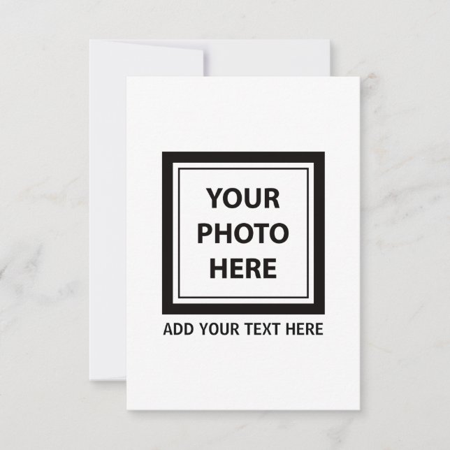 Ladda upp foto och lägg till Bild-text - Anpassa Kort (Framsida)