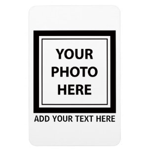 Ladda upp foto och lägg till Bild-text - Anpassa Magnet