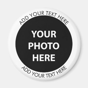 Ladda upp foto och lägg till Bild-text - Anpassa Magnet