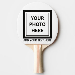 Ladda upp foto och lägg till Bild-text - Anpassa Pingisracket