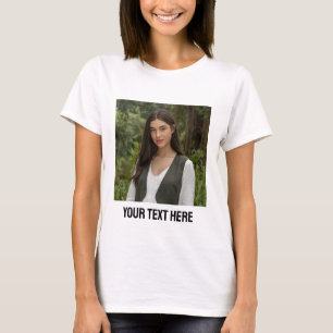 ladda upp foto och Personlig för Anpassningsbar fr T Shirt