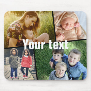 Ladda upp foto och text musmatta