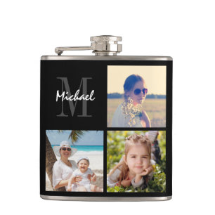 Ladda upp fotokolv med monogrammet namn fickplunta