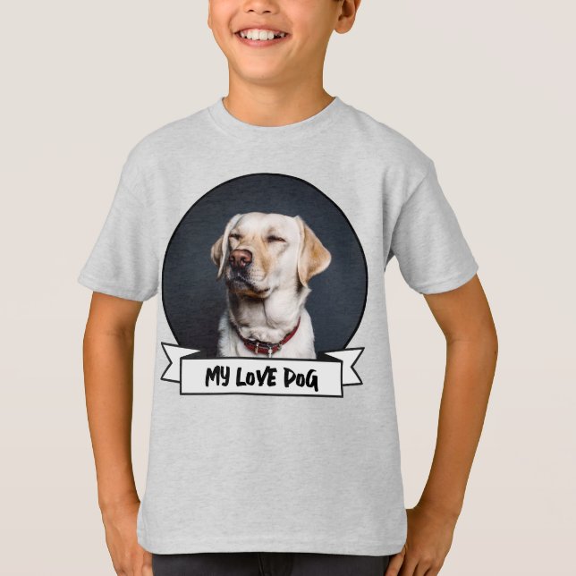 Ladda upp hund-foto T-Shirt (Framsida)