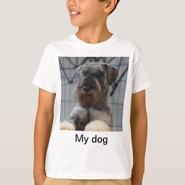Ladda upp hund-foto t shirt (Framsida)