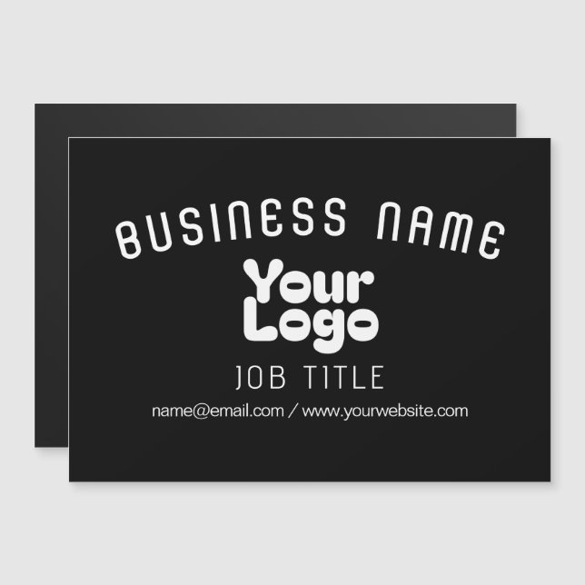 Ladda upp Logotyp Retro-Modern Black & White (redi (Fram/baksida)