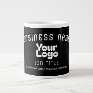 Ladda upp Logotyp Retro-Modern Black & White (redi Jumbo Mugg