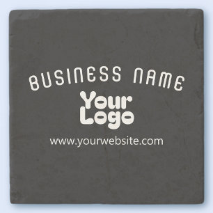 Ladda upp Logotyp Retro-Modern Black & White (redi Stenunderlägg