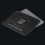 Ladda upp Logotypen Lägg till textmall för eget fö Laptop Fodral<br><div class="desc">Lägg till Elegant för att ladda upp din egen bild Photo Bild Business Company Logotyp Modern mall Neoprene 13-tums Laptop sleeve.</div>