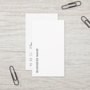 Ladda upp Logotypen Lodrät Typografi Modern Visitkort