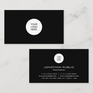 Ladda upp Logotypen med elegantens moderna minimal Visitkort