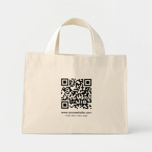 Ladda upp Logotypens mallwebbplats Adress QR-kod Mini Tygkasse