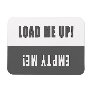 Ladda upp mig-displayen magnet