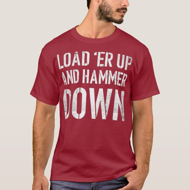 Ladda upp och hamstra av Funny Trucker-citat T Shirt (Framsida)