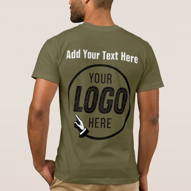 Ladda upp Personligen Anpassningsbar för fotoavbil T Shirt (Baksida)