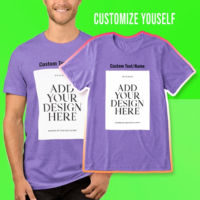 Ladda upp Personligen Anpassningsbar för fotobild T Shirt (Upload_Add_Your_Own_Photo_Image_Picture_Text_Here_Custom_Tee_TShirt Design_Create_Your_Own_Tees)