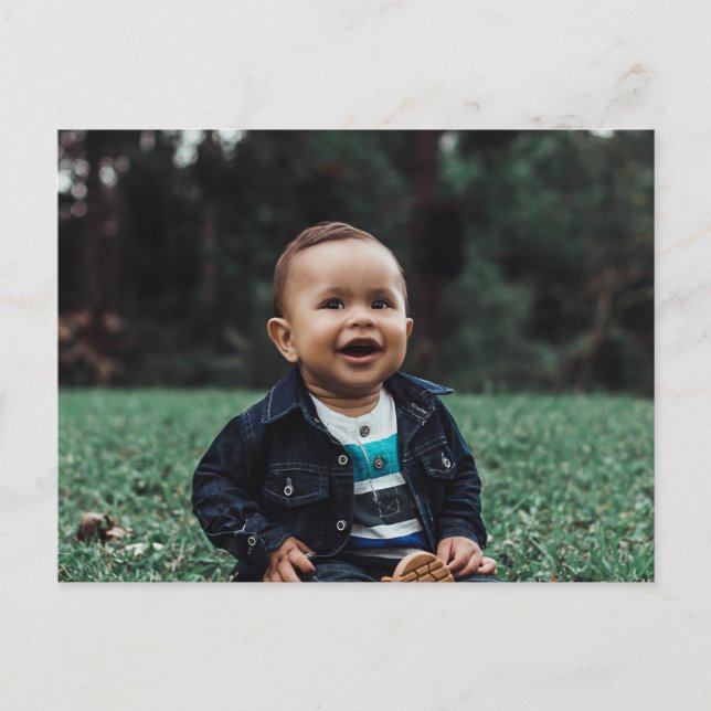 Ladda upp Personligen FotoAnpassningsbar Vykort (Framsida)