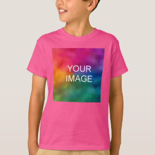 Ladda upp Rosan för Wow av fotomallfack för barn T Shirt