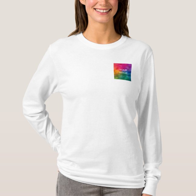 Ladda upp trender för Långärmad av Dubbla med sida T Shirt (Framsida)