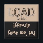 Ladda ur FUNNY! Dishwasher Magnet<br><div class="desc">Ett lustigt meddelande att lägga på diskmaskinen för att få veta om diskarna är smutsiga eller rena. Trendig svart och vitt färg med roligt typografi. En underbar gåva till förhalaren i ditt liv!</div>