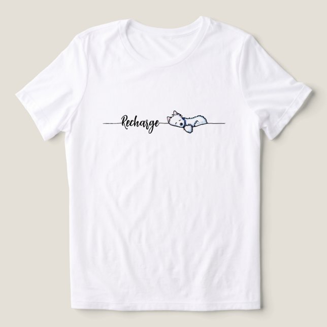 Ladda Westie T Shirt (Design Framsida)
