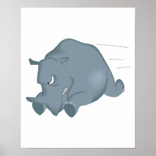 laddad galen rhino poster