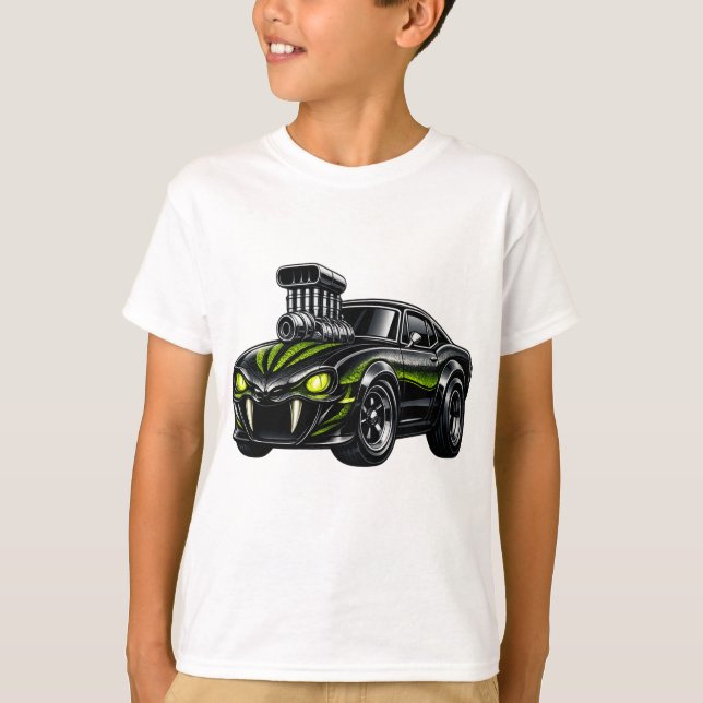 Laddad Snake-Eye Muskelbil T Shirt (Framsida)
