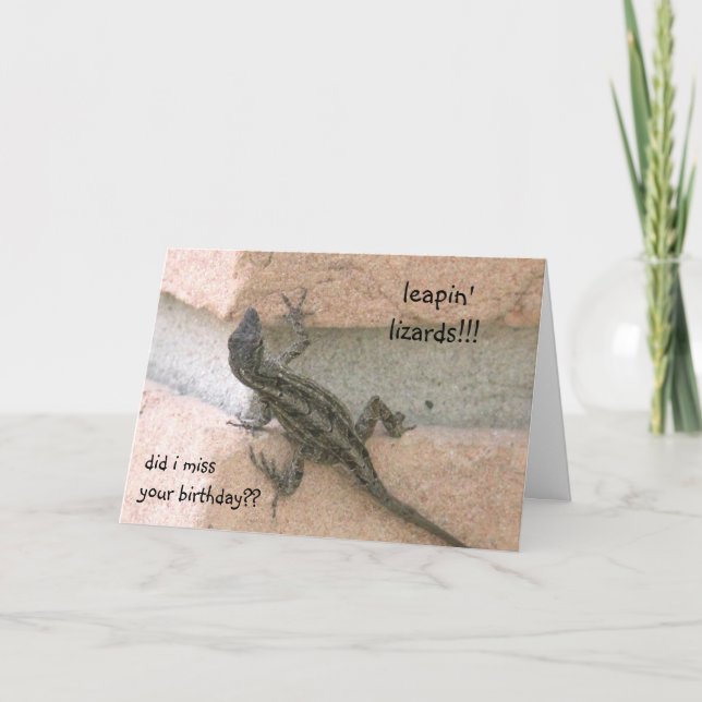 Laddade läppar! Lustigt, sent födelsedagskort! Kort (Framsida)