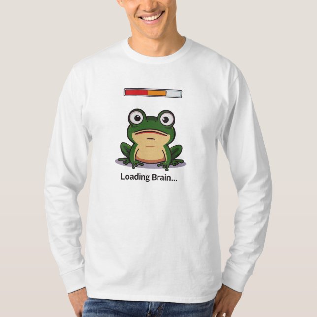 Laddar hjärna… t shirt (Framsida)