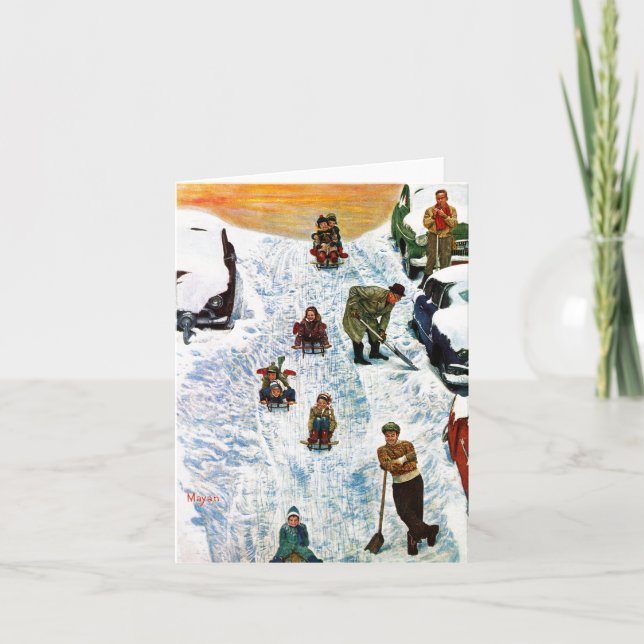 Laddar och Gräver ut Helgkort (Framsida)