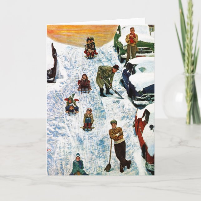 Laddar och Gräver ut Helgkort (Framsida)