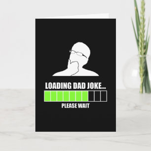 Laddar Pappaskämt Vänligen vänta Kort