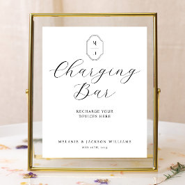 Laddar Pub-skript med minimal Elegant och Monogram Poster