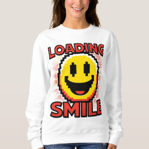 Laddar Smile – Retro Pixel Art 8-Bit Glad Anka Ans T Shirt