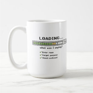 Laddar... Vad Var Jag och Säger? Mugg Roligt Mid