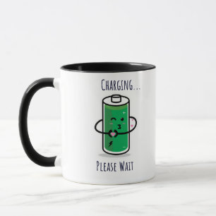 Laddar.. Vänta - Lustigt Coffee Mugg morgon