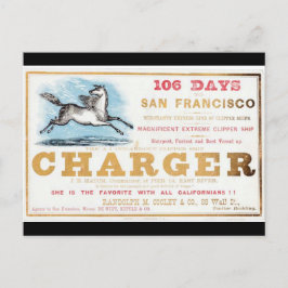 Laddare-fraktaser för segling 1861 vykort