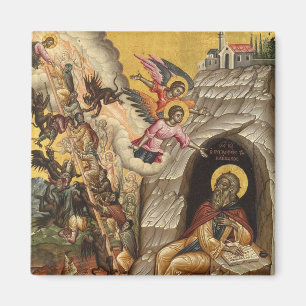 Ladder av Divine Ascent av Emmanuel Tzanes Magnet