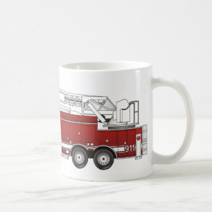 Ladder Fire Lastbil Kaffemugg