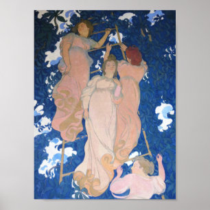 Ladder i Foliage, Maurice Denis Poster