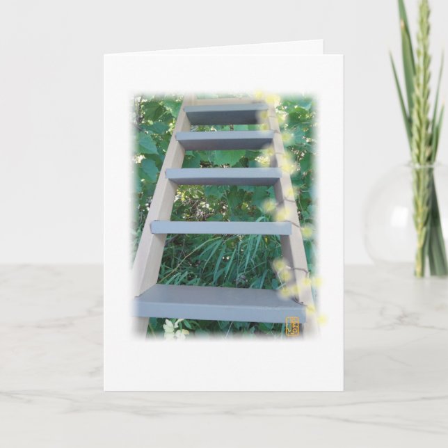Ladder on White inspirational Kort (Framsida)