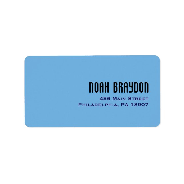 LADDER till adressetiketten STARS Return Adressetikett (Framsidan)