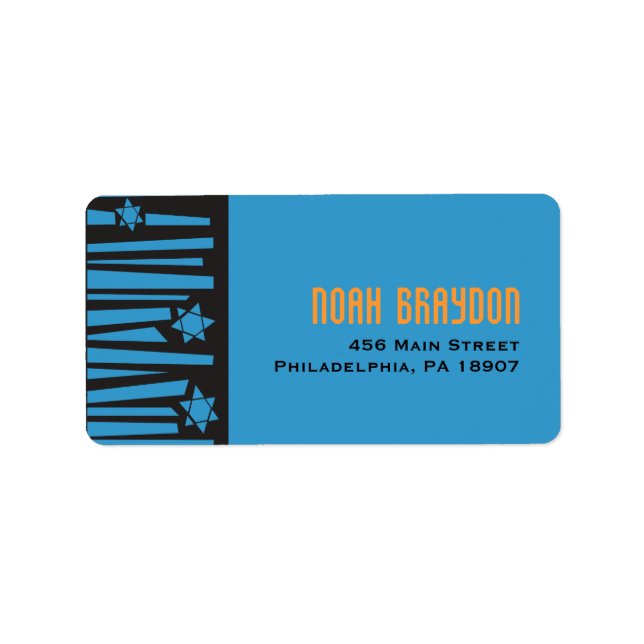 LADDER till adressetiketten STARS Return Adressetikett (Framsidan)