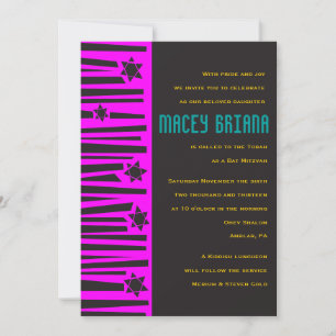 LADDER till Bat mitzvah inbjudan STARS Pub