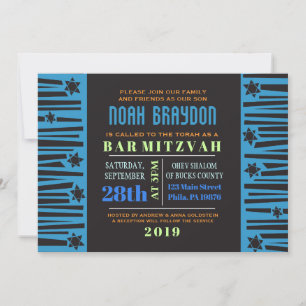 LADDER till den Bat mitzvah inbjudan STARS Pub