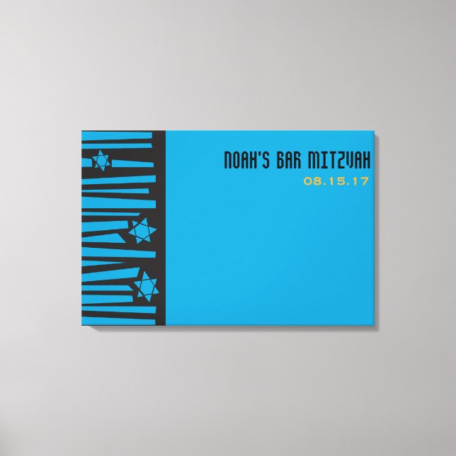 LADDER TILL STARS Pub Mitzvah-anslagstavlan Canvastryck (Framsida)