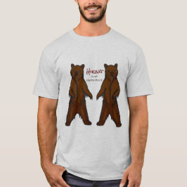 Laddhandsritat grizzlybjörn t shirt
